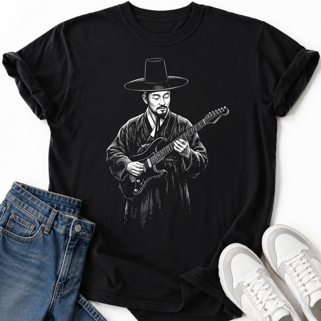 GUITARIST IN HANBOK T-SHIRT