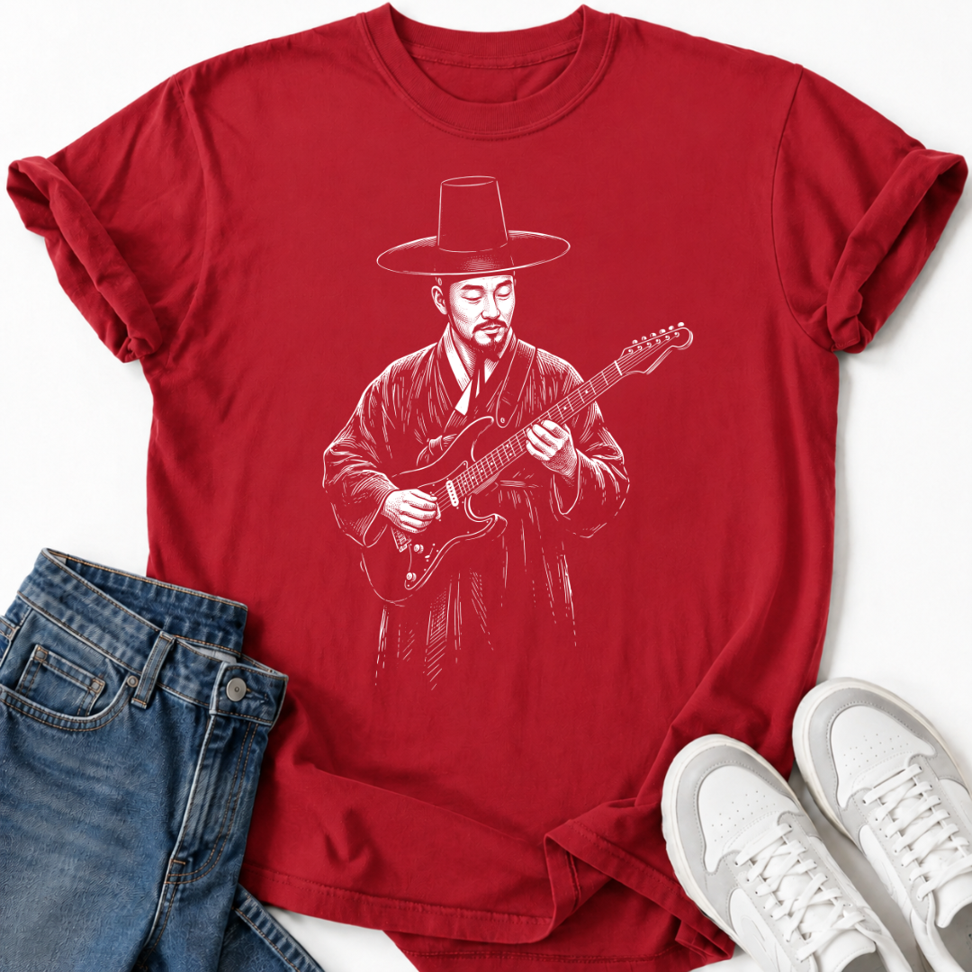 GUITARIST IN HANBOK T-SHIRT