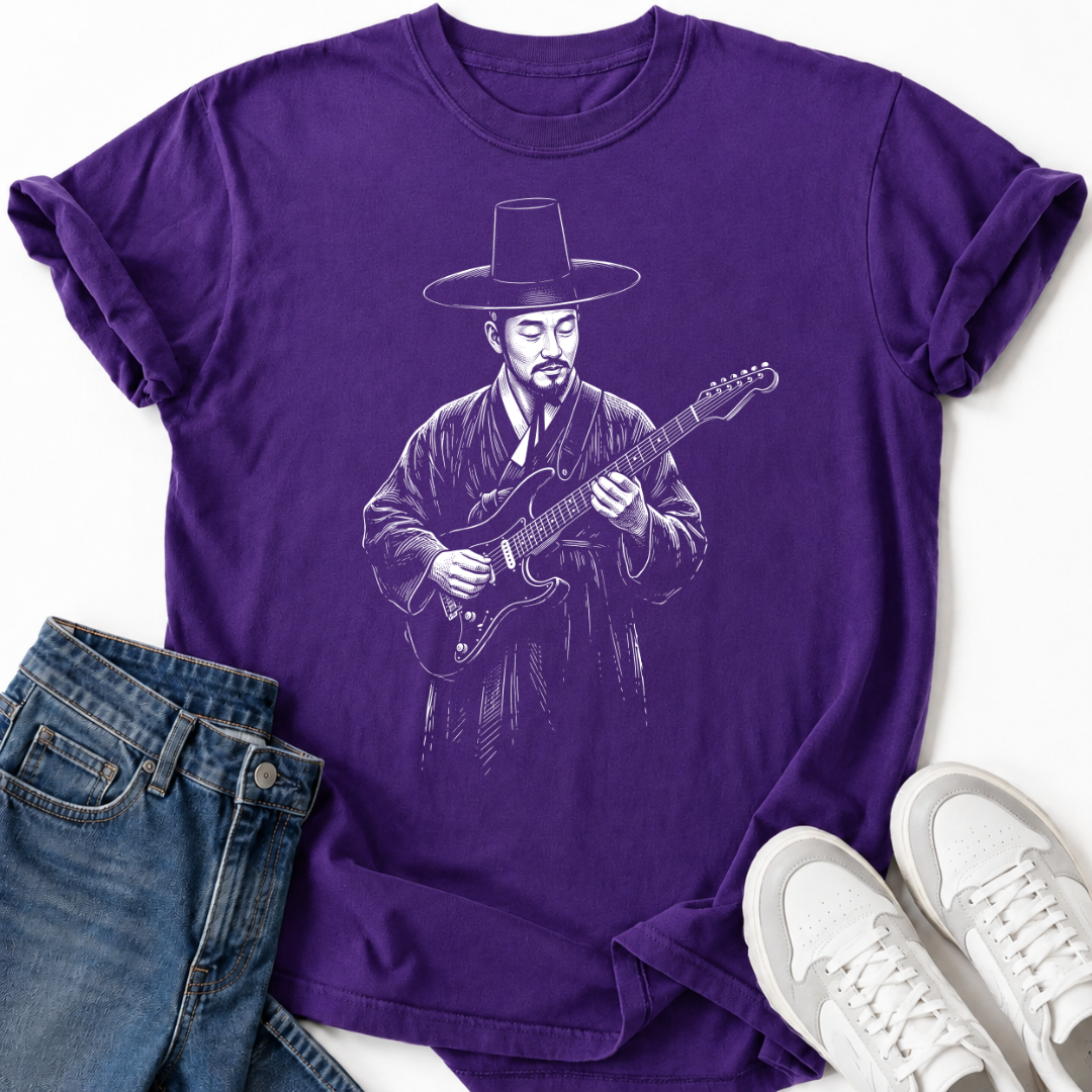GUITARIST IN HANBOK T-SHIRT