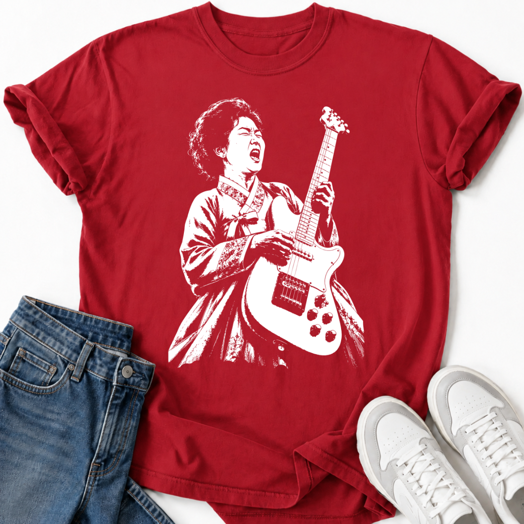 KOREAN WOMAN ROCKSTAR T-SHIRT