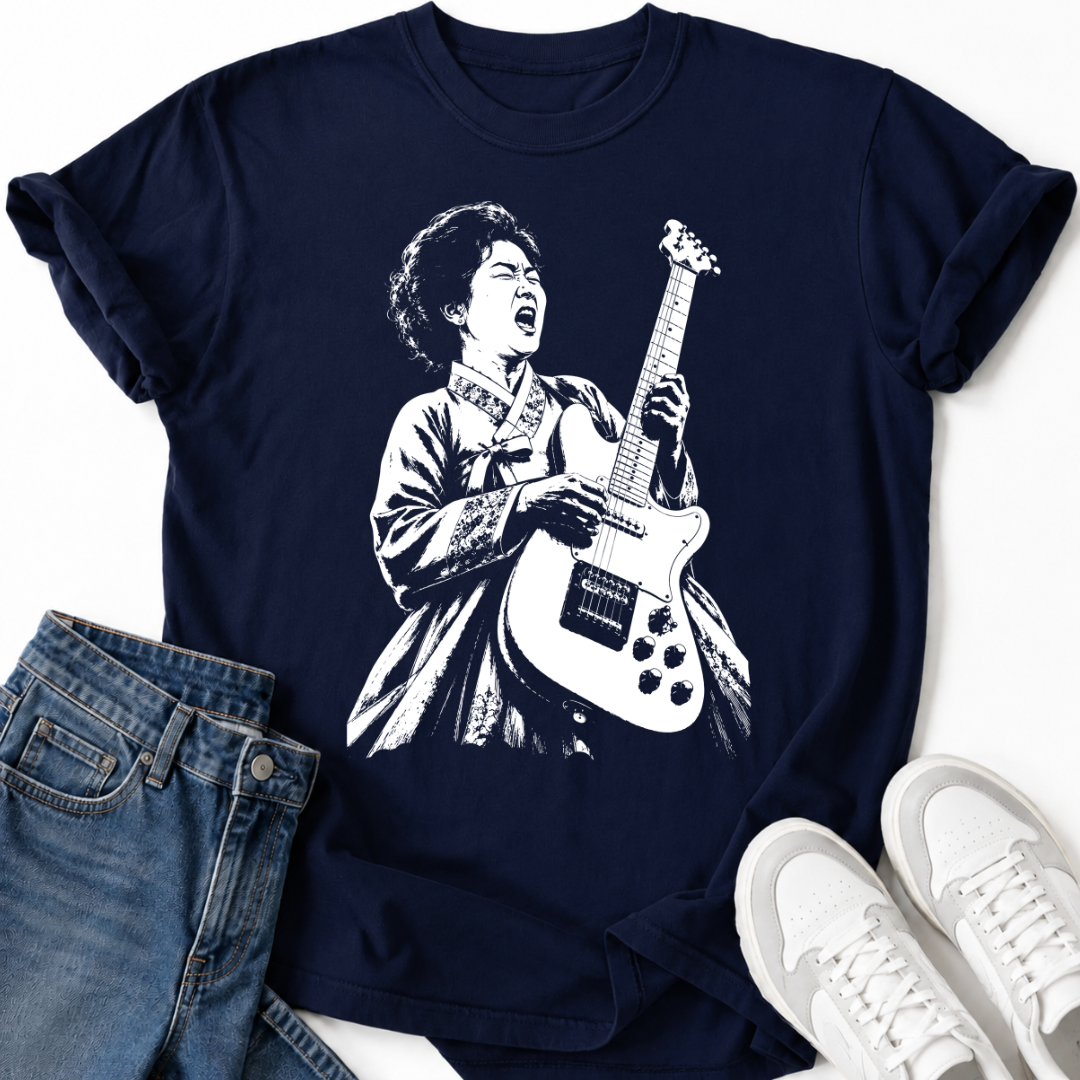 KOREAN WOMAN ROCKSTAR T-SHIRT