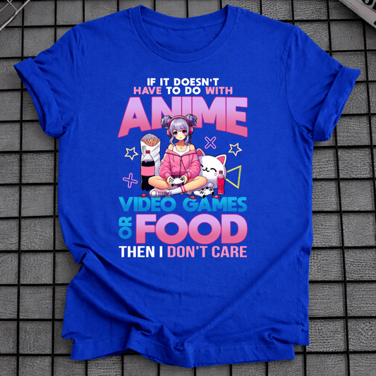 ANIME VIDEO GAMES FOOD T-SHIRT