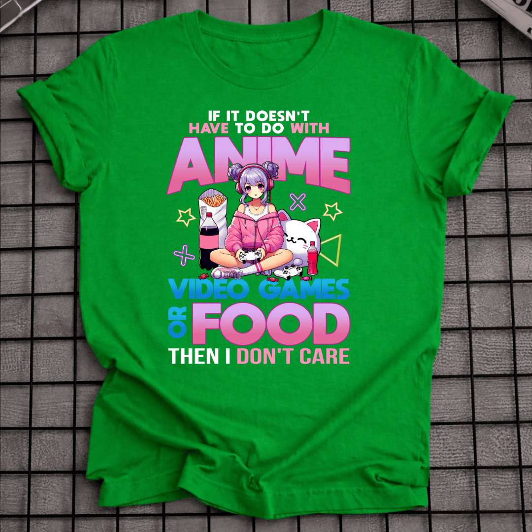 ANIME VIDEOSPIELE ESSEN T-SHIRT
