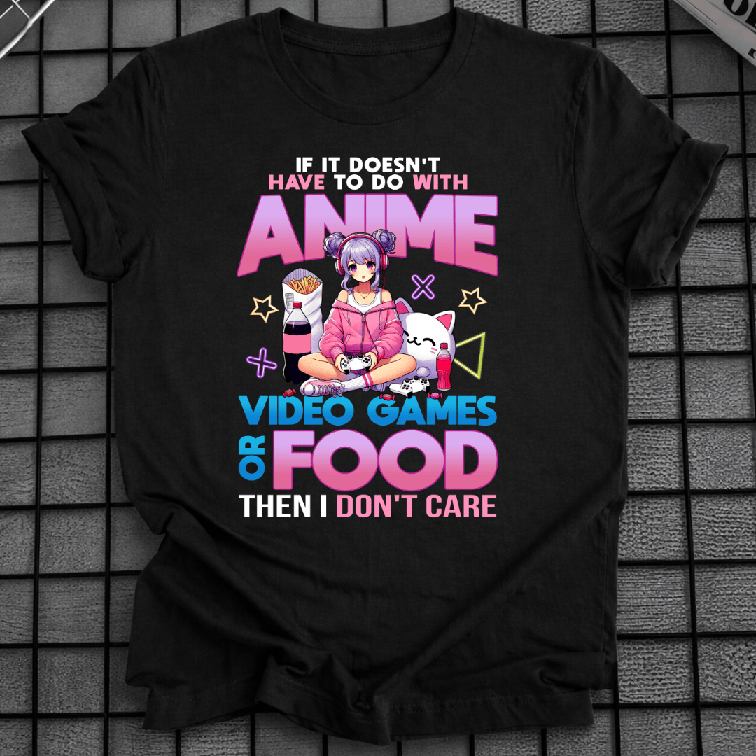 ANIME VIDEOSPIELE ESSEN T-SHIRT