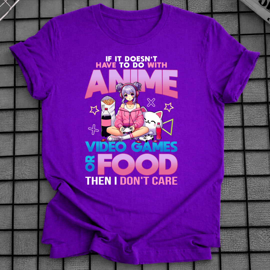 ANIME VIDEOSPIELE ESSEN T-SHIRT