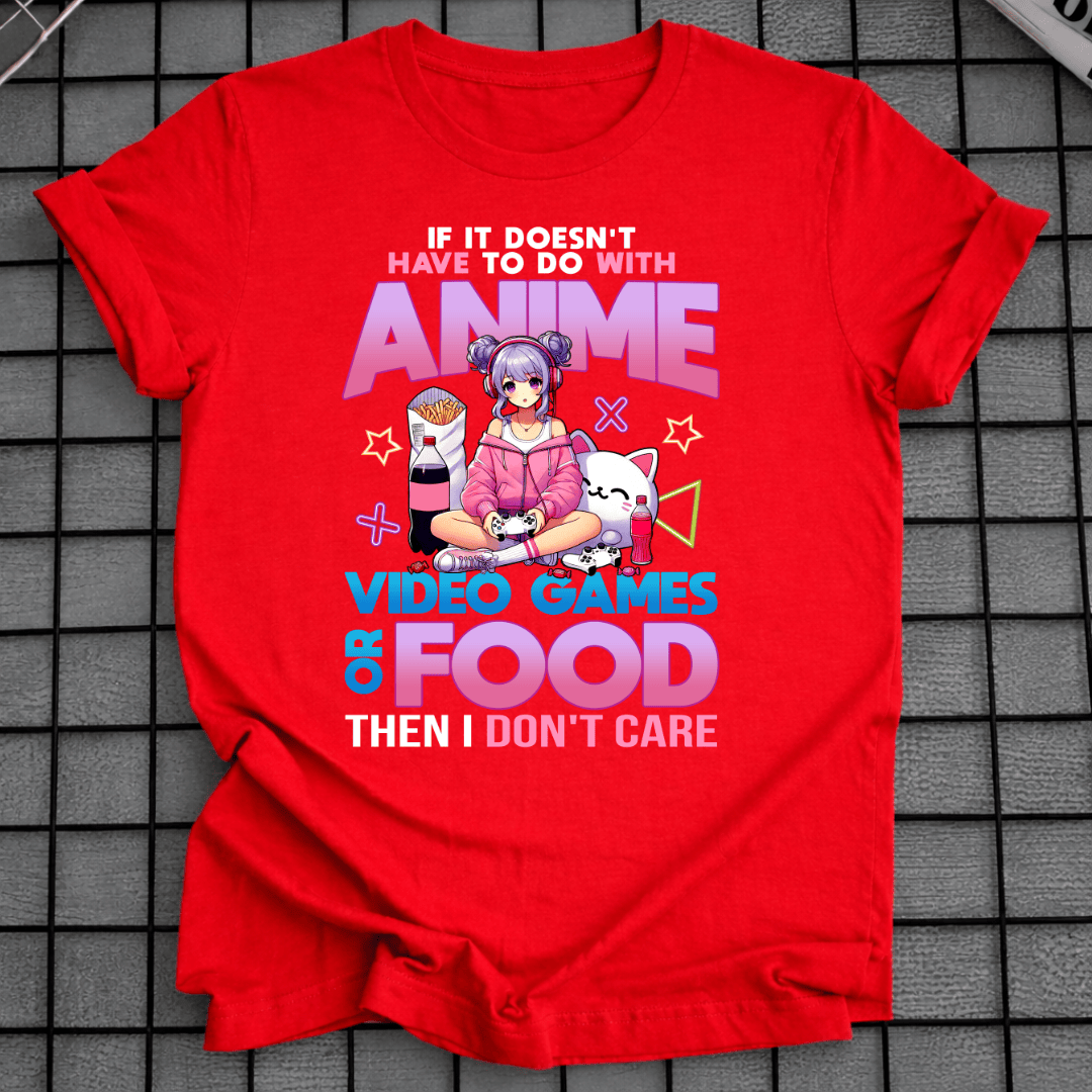 ANIME VIDEOSPIELE ESSEN T-SHIRT