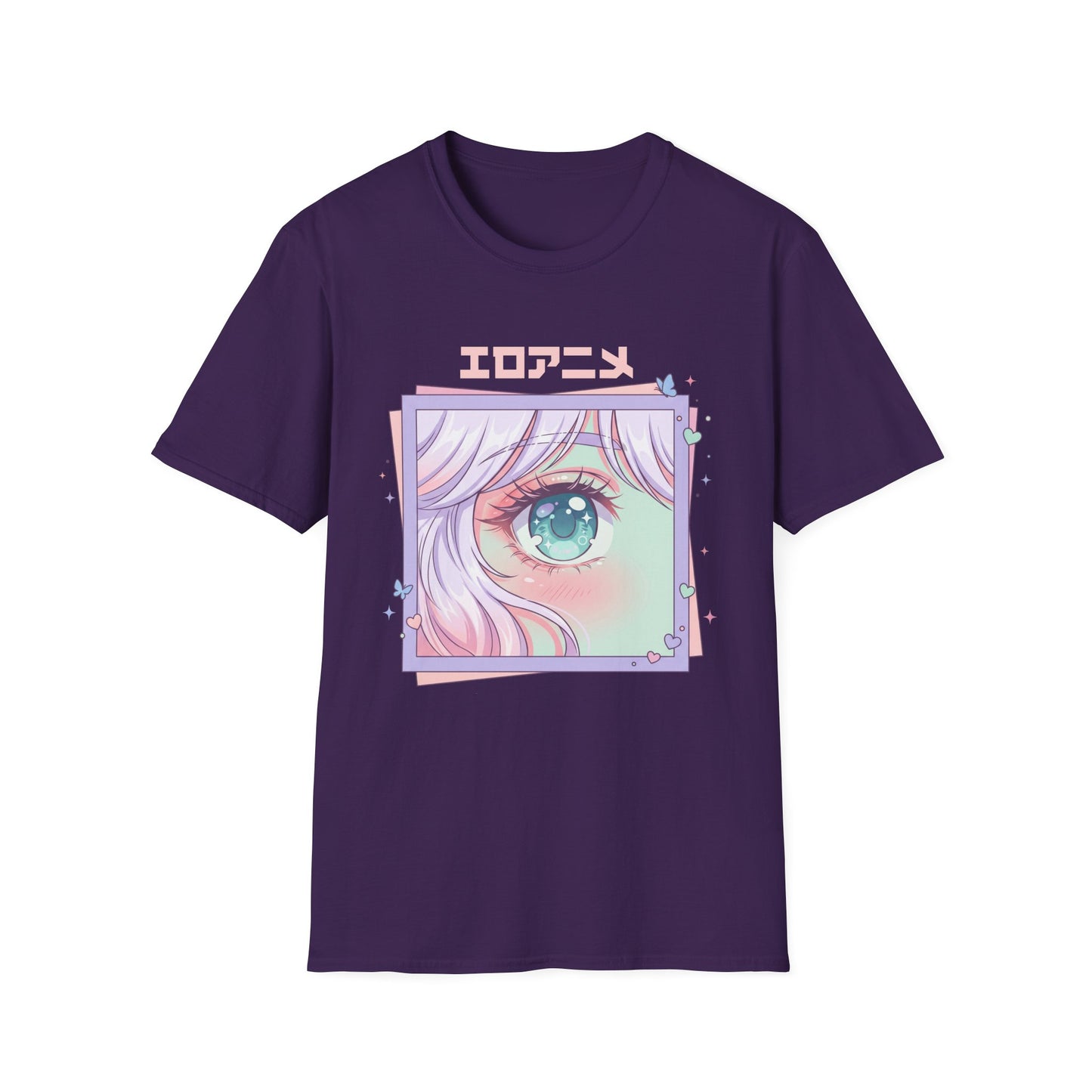 Anime Eye Graphic T-Shirt — エロアニメ Pastel Kawaii Aesthetic