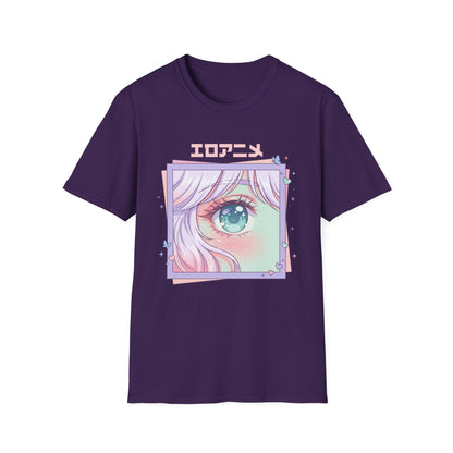 Anime Eye Graphic T-Shirt — エロアニメ Pastel Kawaii Aesthetic