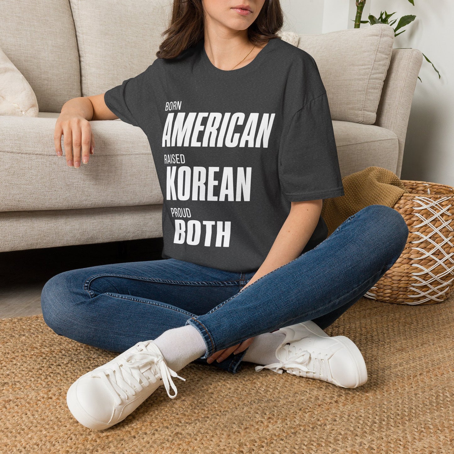 BORN AMERICAN RAISED KOREAN T-SHIRT