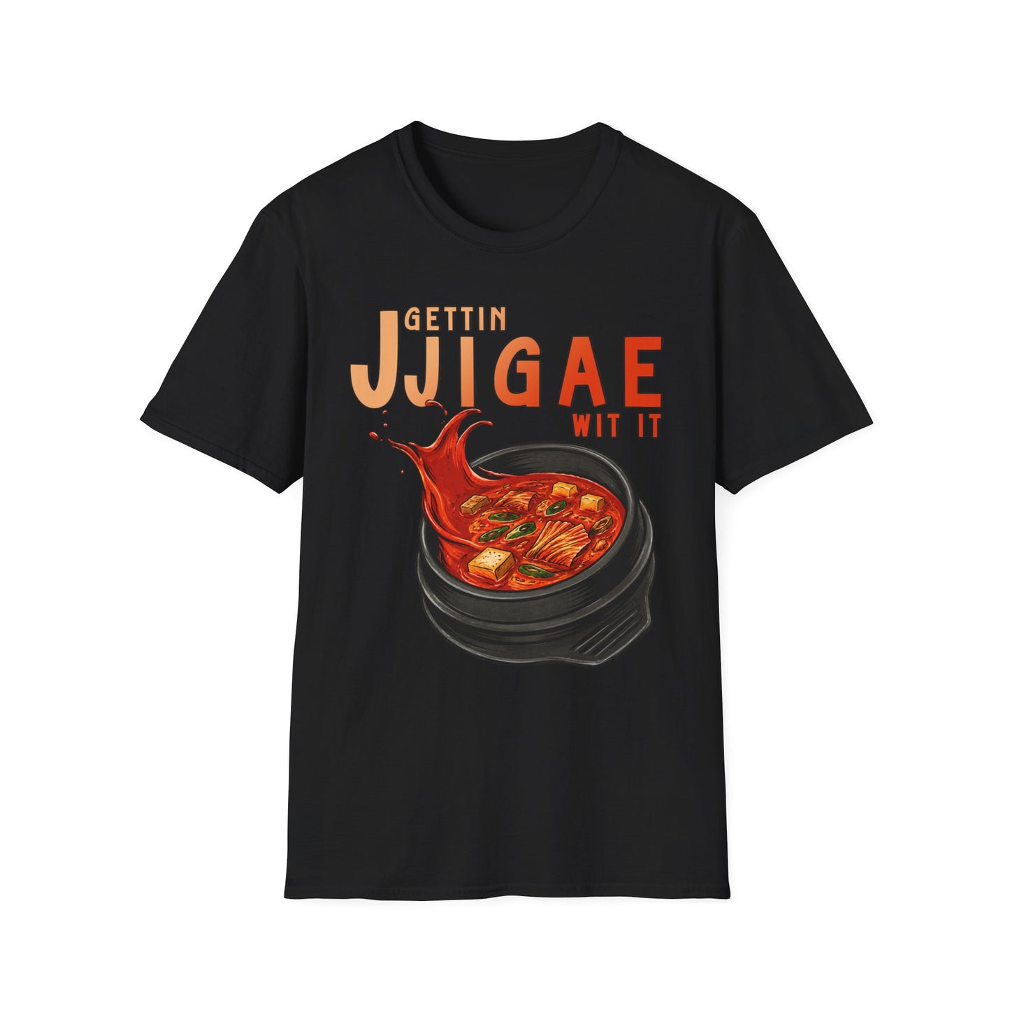 Gettin Jjigae Wit It T-Shirt – Korean Stew Graphic Tee for Foodies & K-Culture Fans