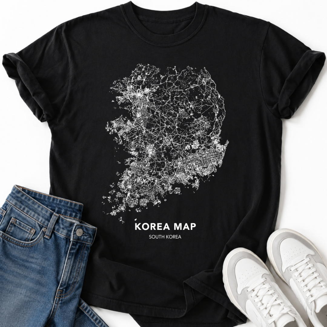SOUTH KOREA MAP T-SHIRT