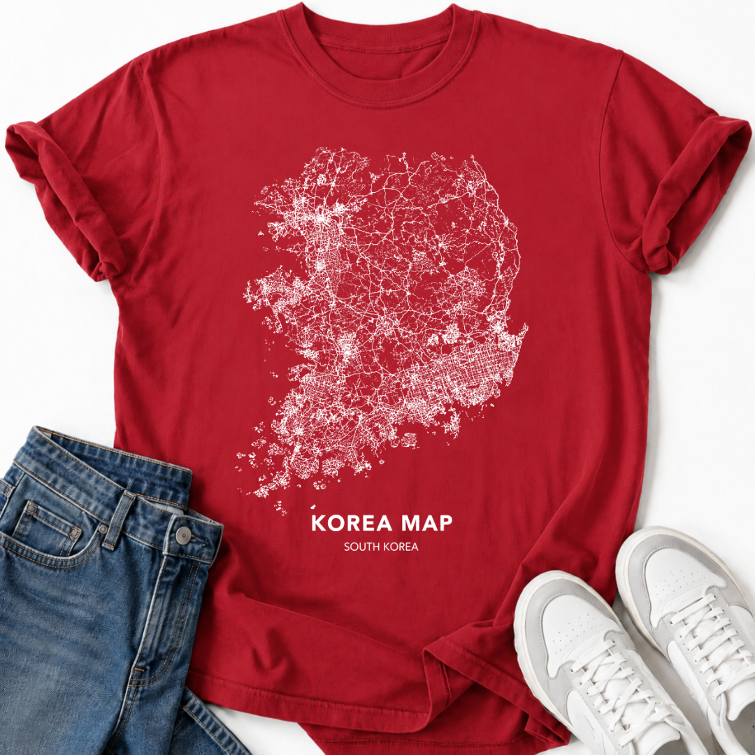 SOUTH KOREA MAP T-SHIRT