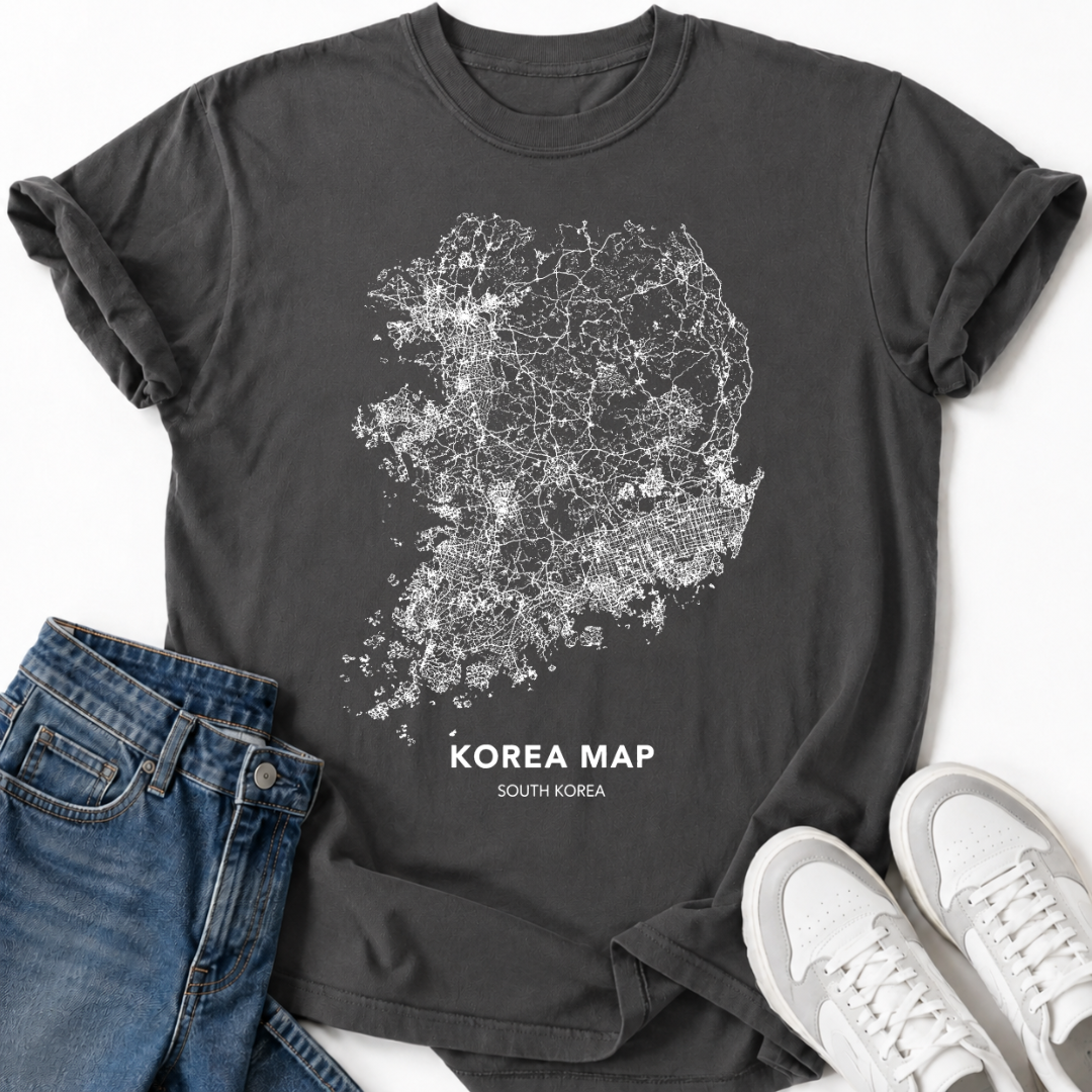 SOUTH KOREA MAP T-SHIRT