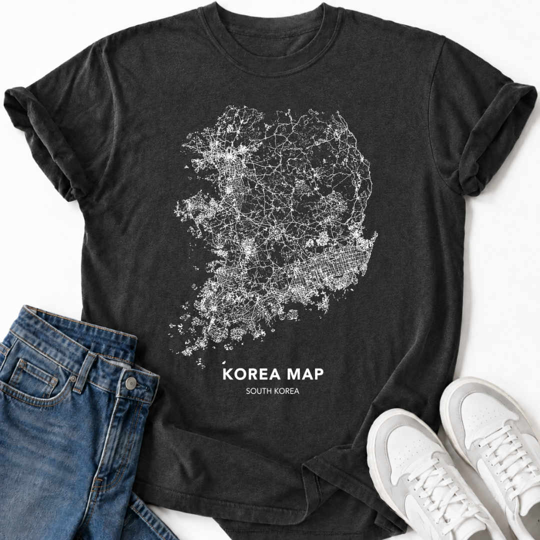 SOUTH KOREA MAP T-SHIRT