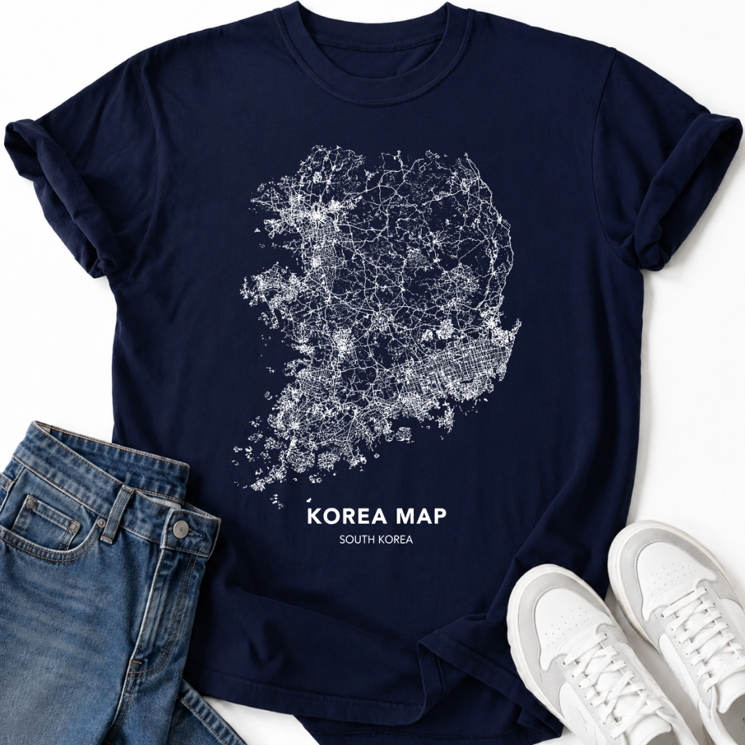 SOUTH KOREA MAP T-SHIRT
