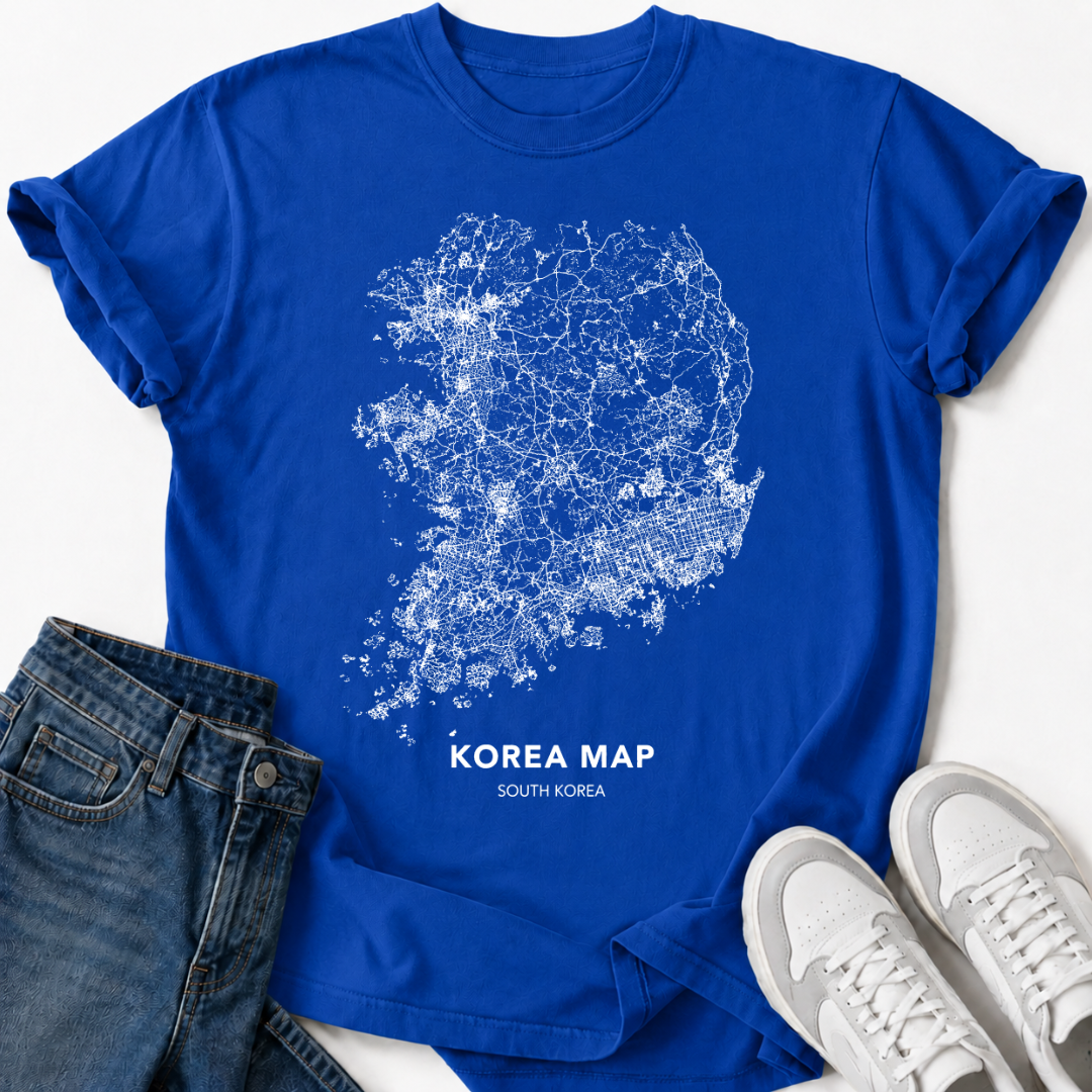 SOUTH KOREA MAP T-SHIRT