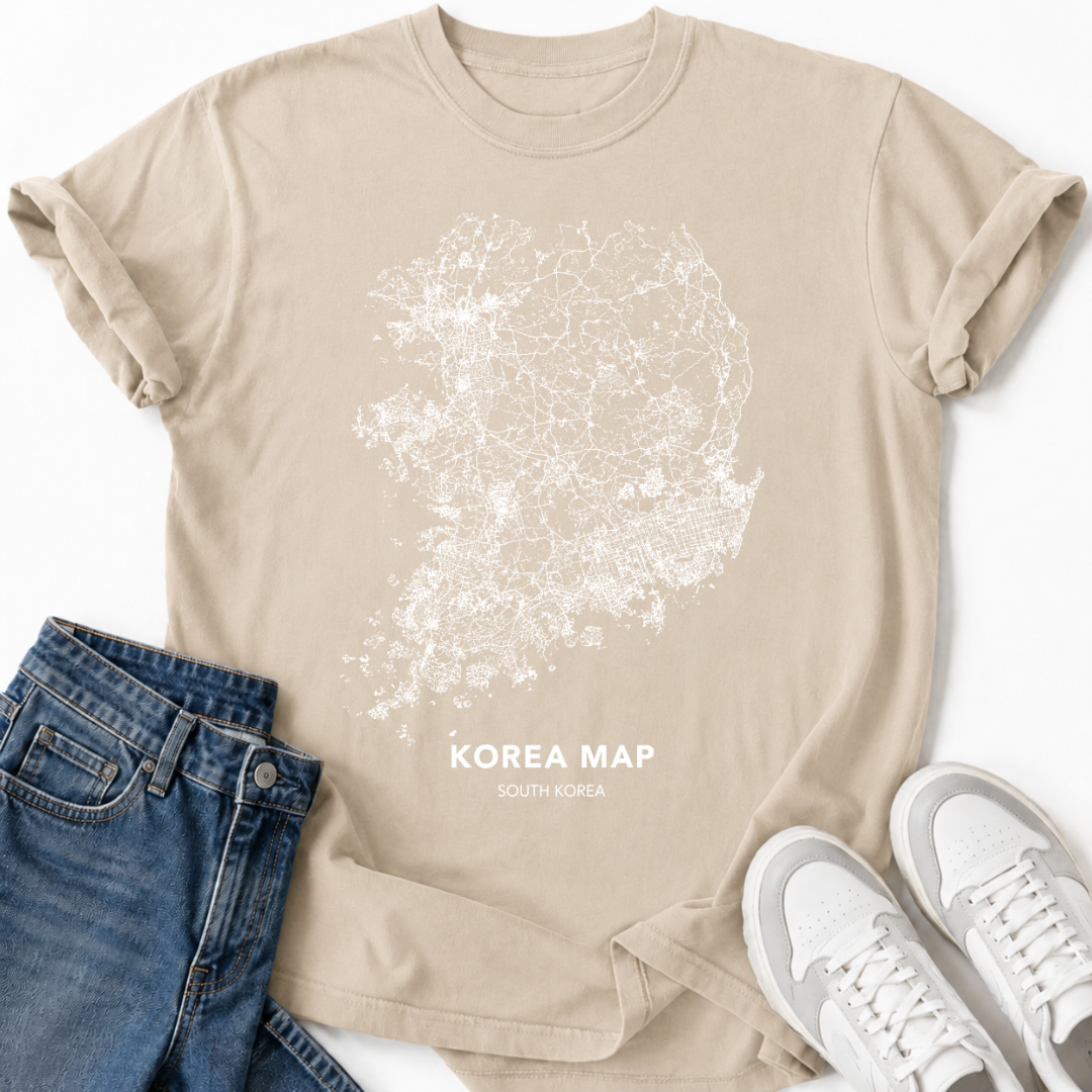 SOUTH KOREA MAP T-SHIRT
