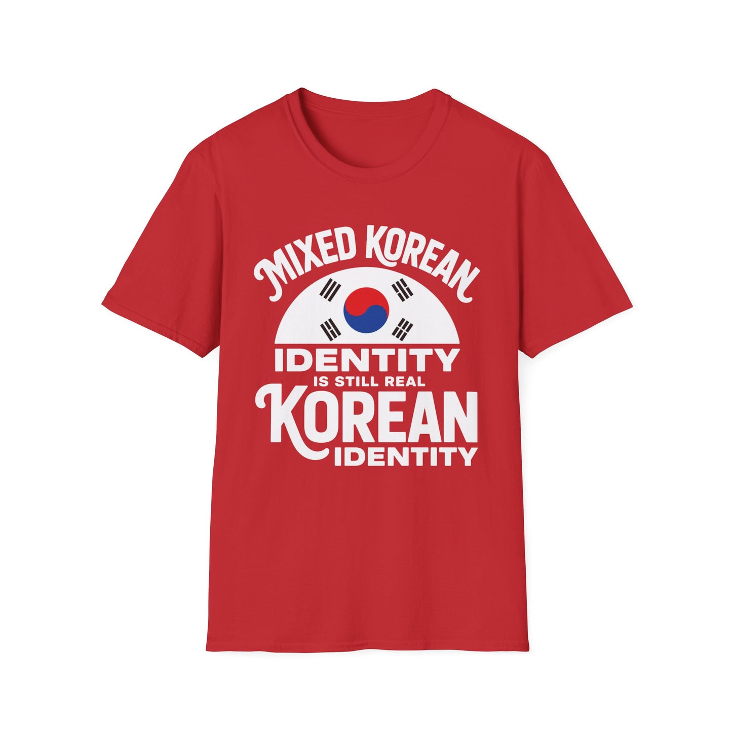 Mixed Korean Identity T-Shirt — Korean Flag Heritage Tee