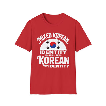 Mixed Korean Identity T-Shirt — Korean Flag Heritage Tee