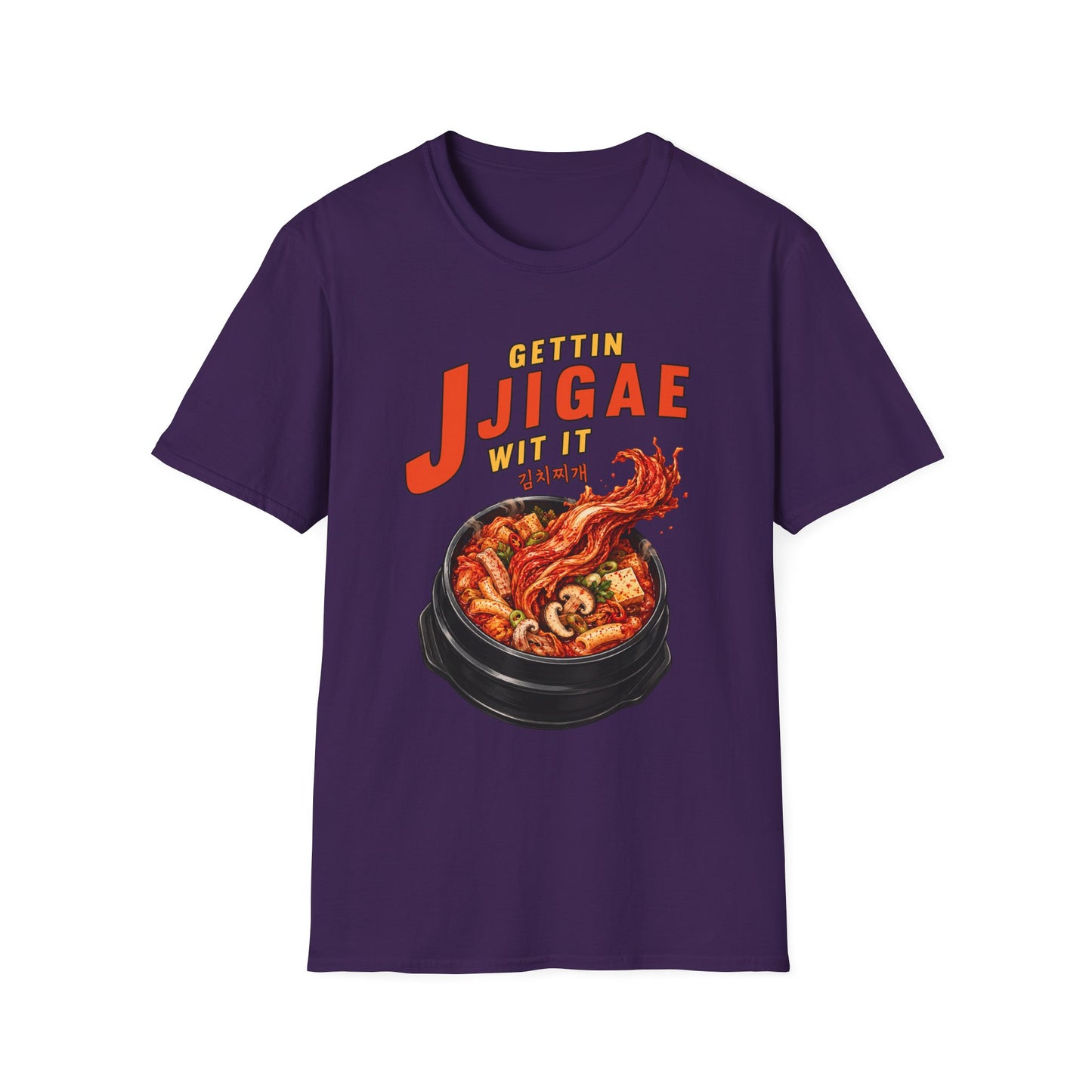 Jjigae T-Shirt — "Gettin Jjigae Wit It" Spicy Korean Stew Graphic Tee