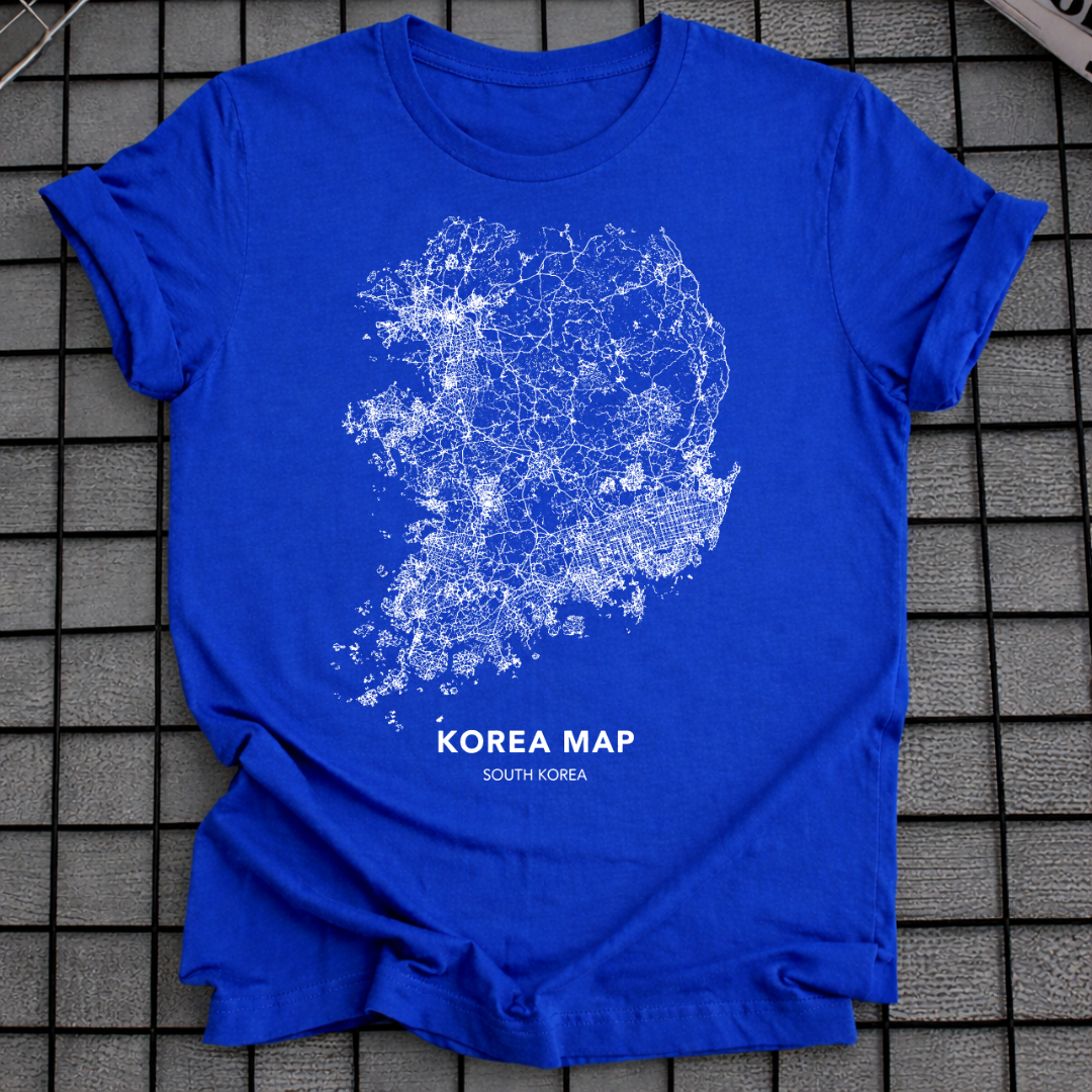 SOUTH KOREA MAP T-SHIRT