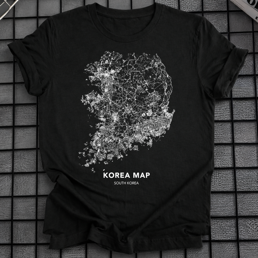 SOUTH KOREA MAP T-SHIRT