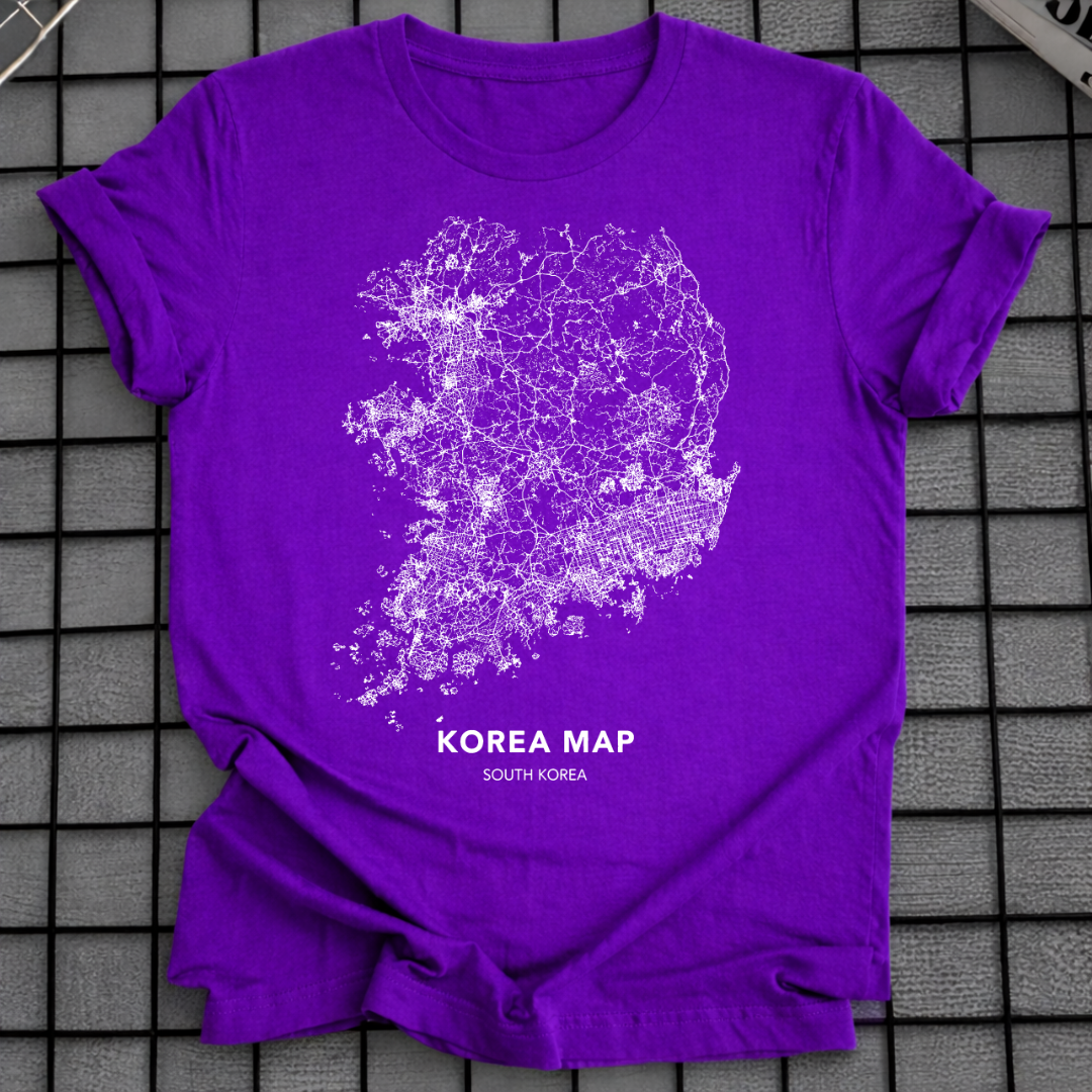 SOUTH KOREA MAP T-SHIRT