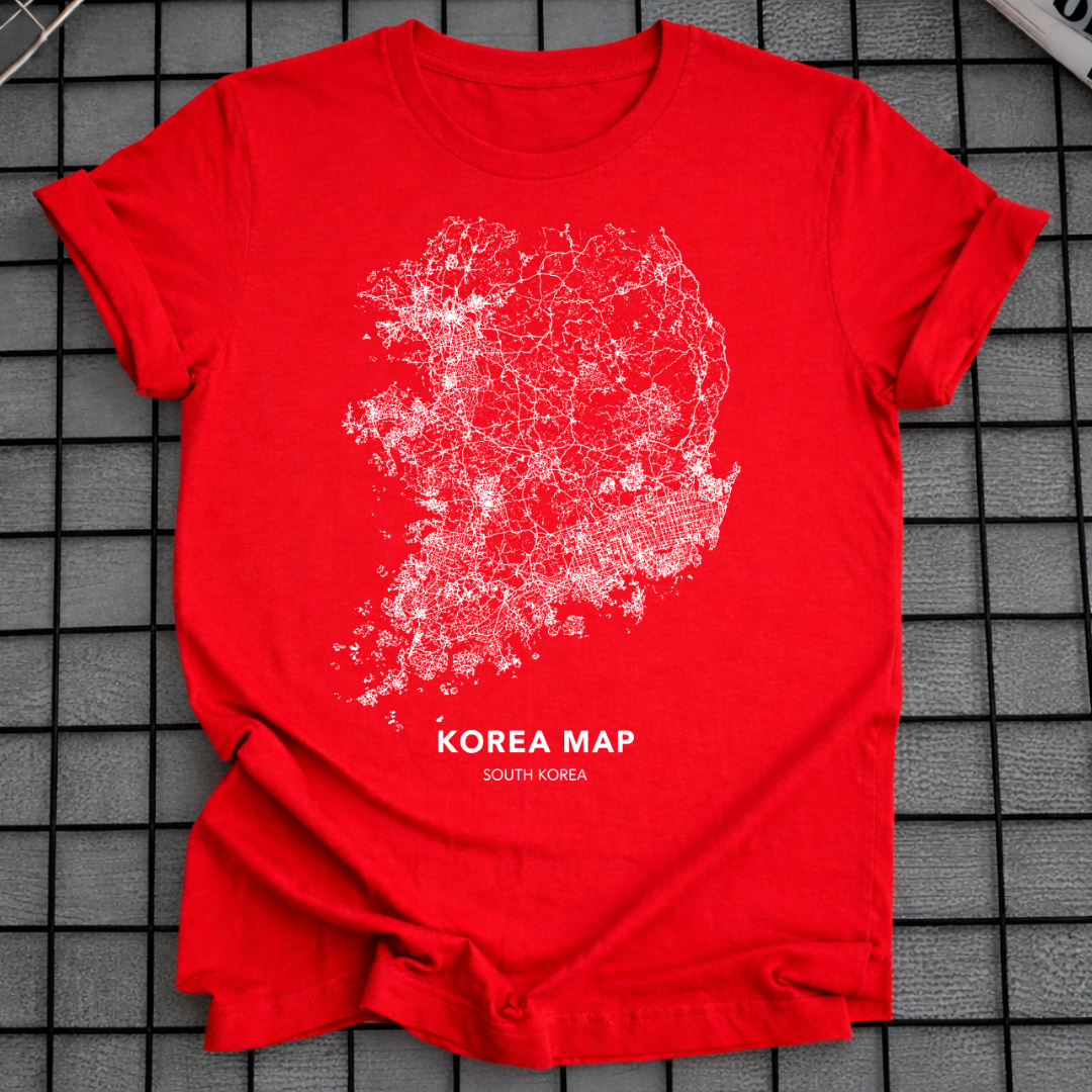 SOUTH KOREA MAP T-SHIRT
