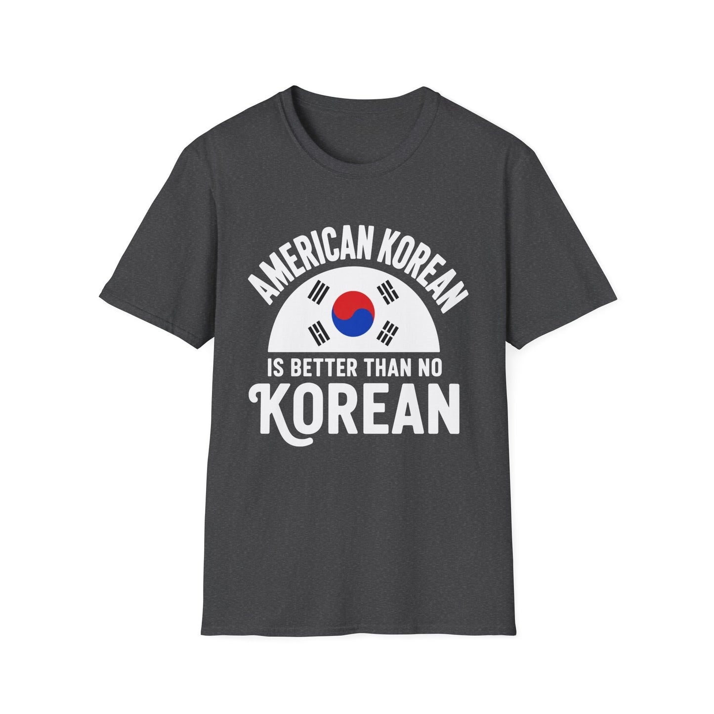 American Korean T-Shirt — 'American Korean' Graphic Tee with South Korea Flag