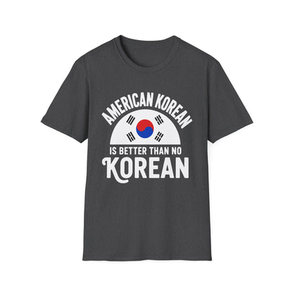 American Korean T-Shirt — 'American Korean' Graphic Tee with South Korea Flag