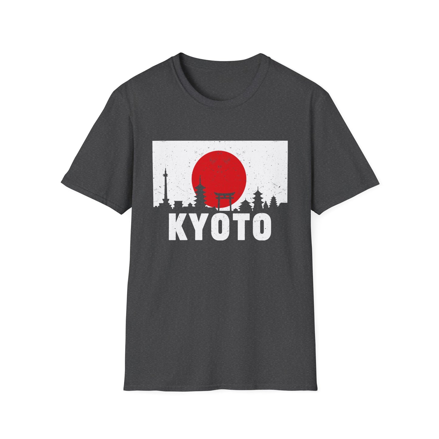 Kyoto Skyline T-Shirt — Japanese Rising Sun Graphic Tee