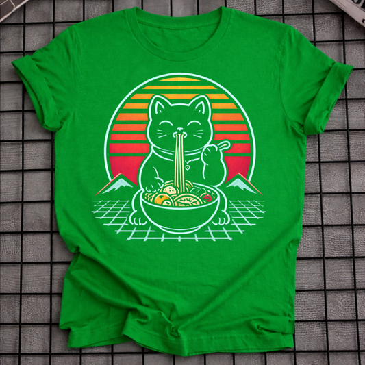 LUCKY CAT NOODLES T-SHIRT