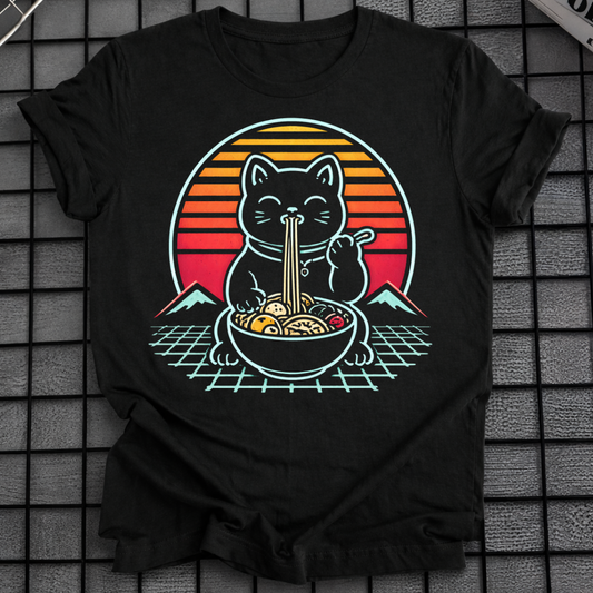 LUCKY CAT NOODLES T-SHIRT