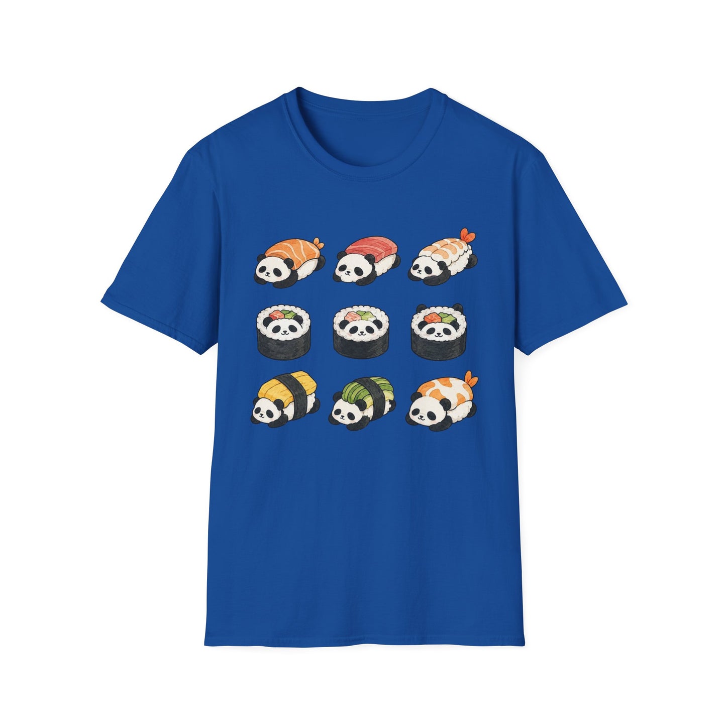 Sushi Panda T-Shirt — Cute Kawaii Sushi Roll Pandas Graphic Tee
