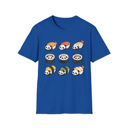 Sushi Panda T-Shirt — Cute Kawaii Sushi Roll Pandas Graphic Tee