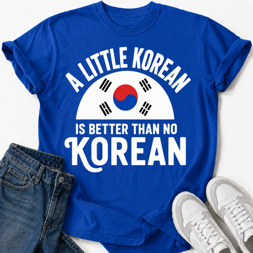 A LITTLE KOREAN T-SHIRT