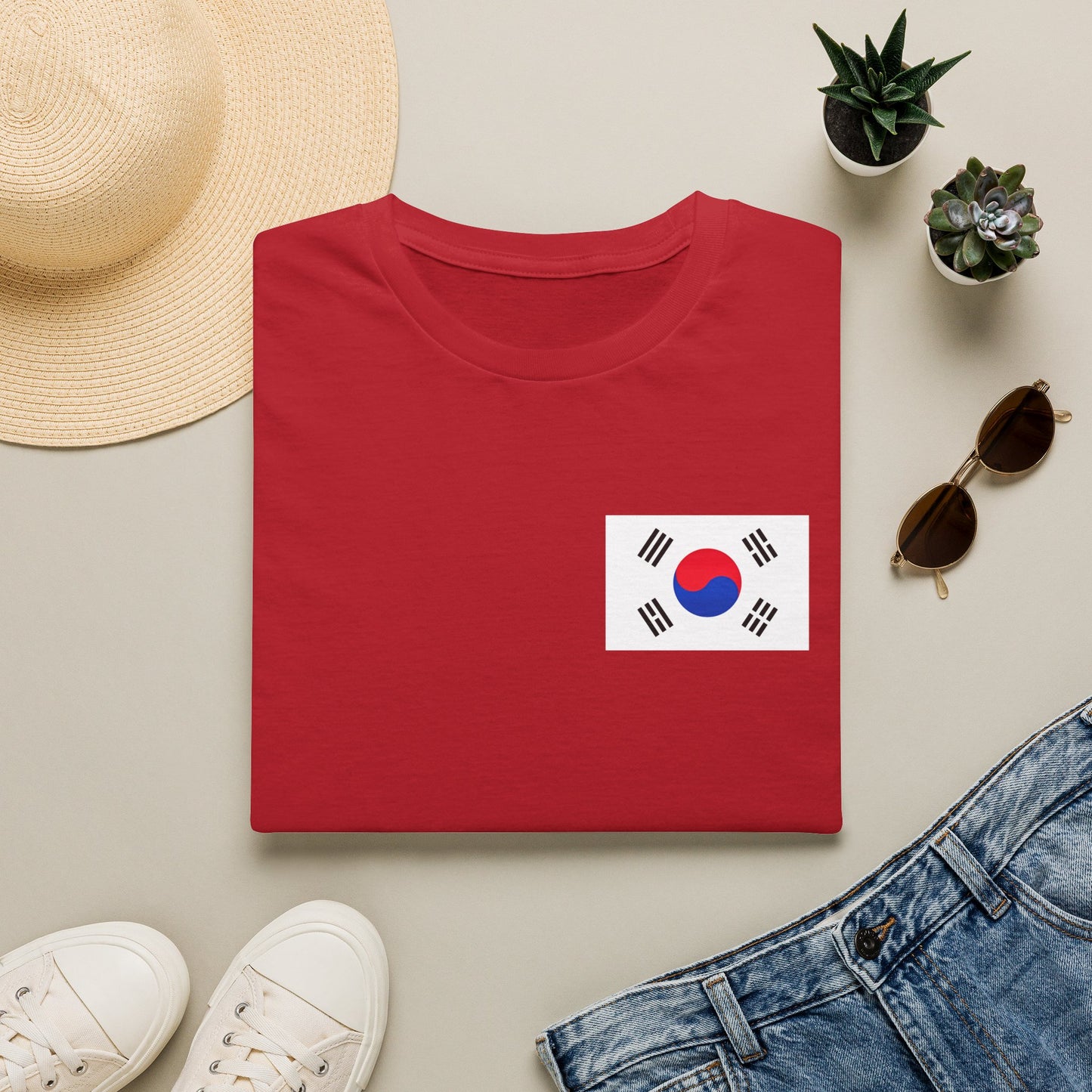 Korean Flag T-Shirt – South Korea Taegeukgi Pocket Tee