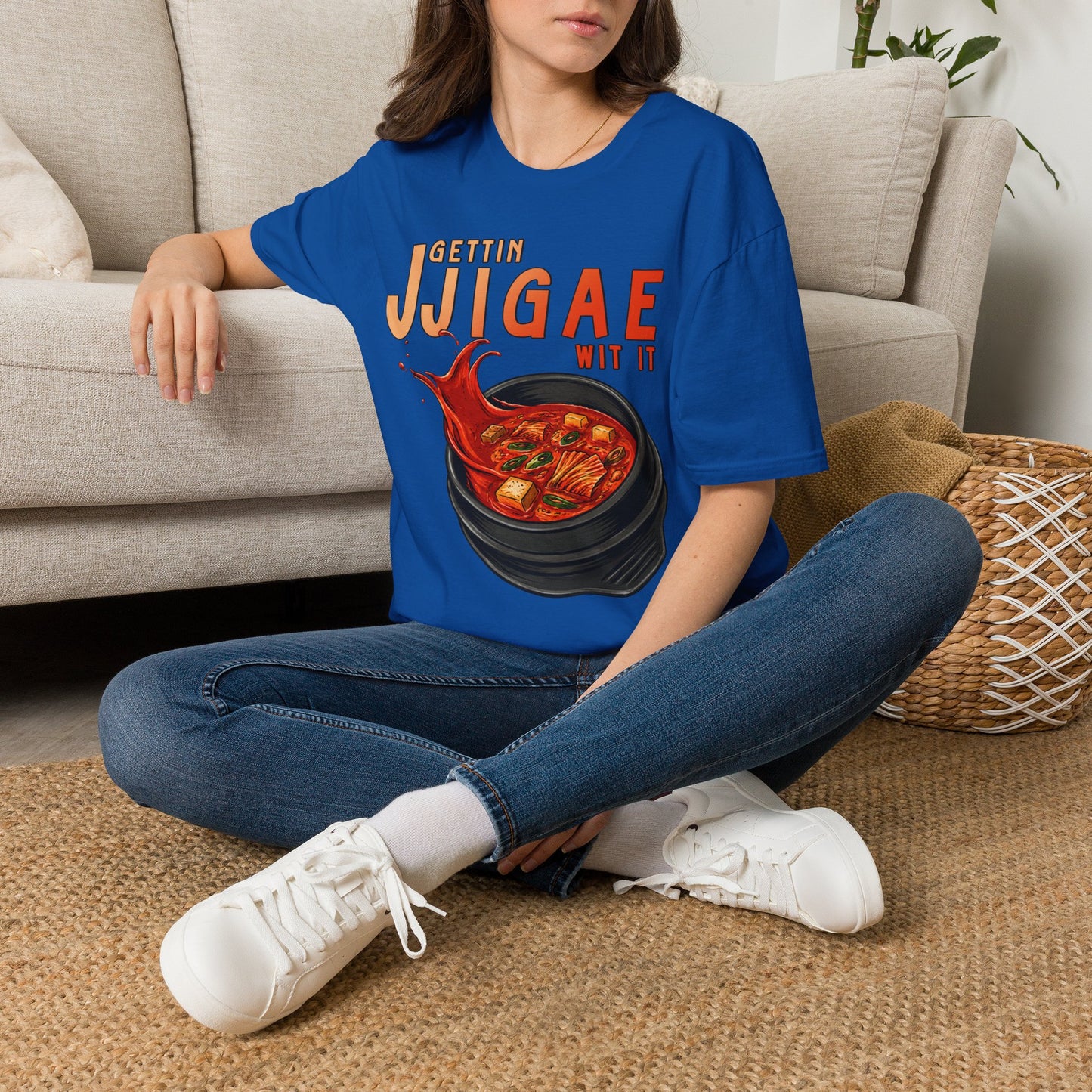 Gettin Jjigae Wit It T-Shirt – Korean Stew Graphic Tee for Foodies & K-Culture Fans