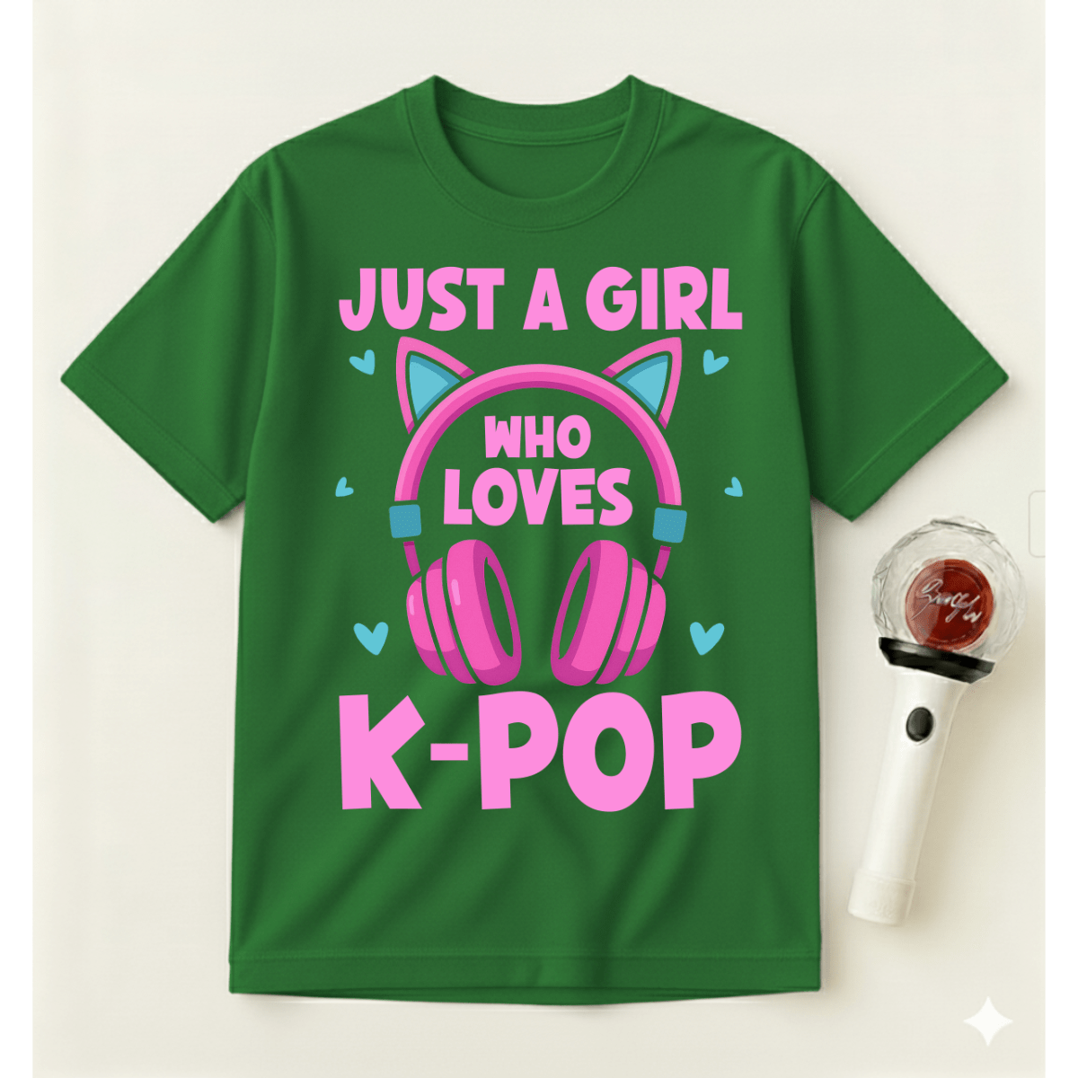 JUST A GIRL WHO LOVES K-POP T-SHIRT