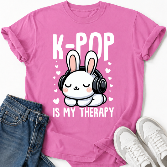 K-POP IST MEINE THERAPIE HÄSCHEN T-SHIRT