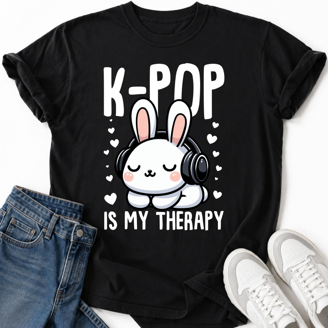 K-POP IS MY THERAPY BUNNY T-SHIRT