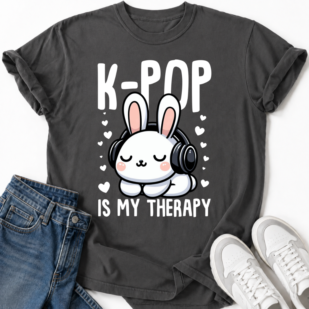 K-POP IS MY THERAPY BUNNY T-SHIRT