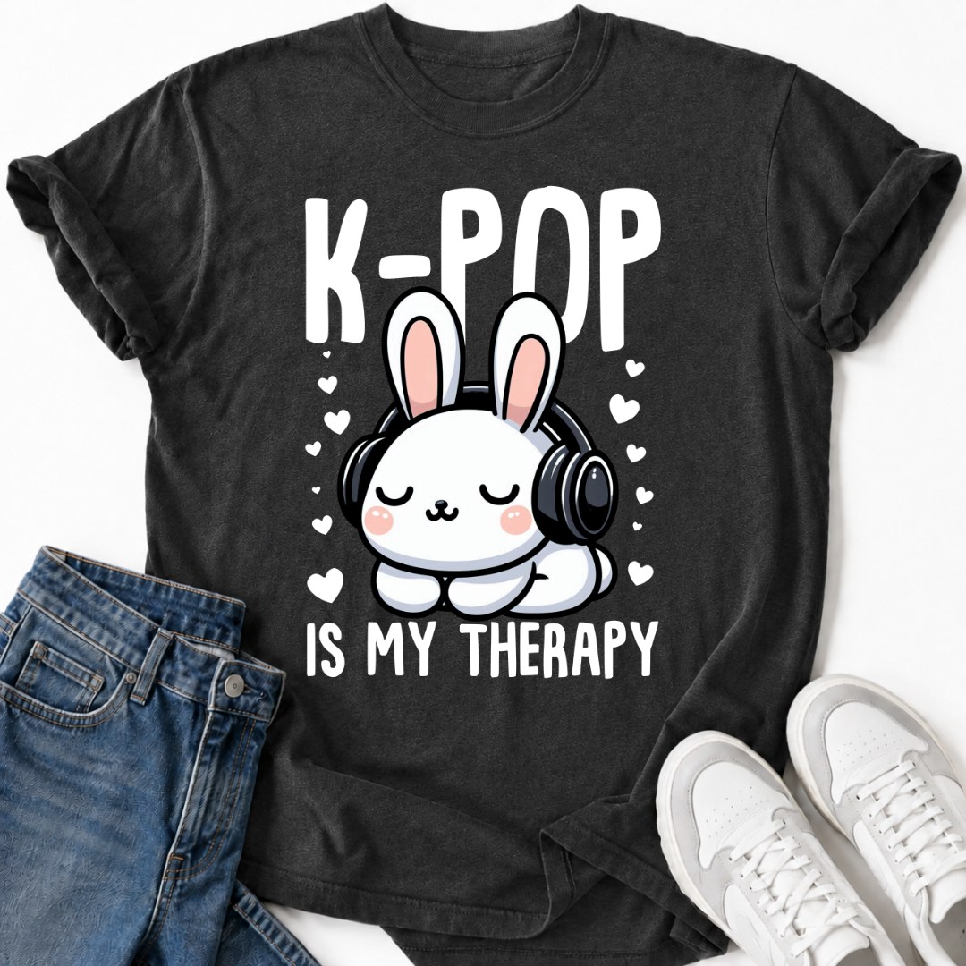 K-POP IS MY THERAPY BUNNY T-SHIRT
