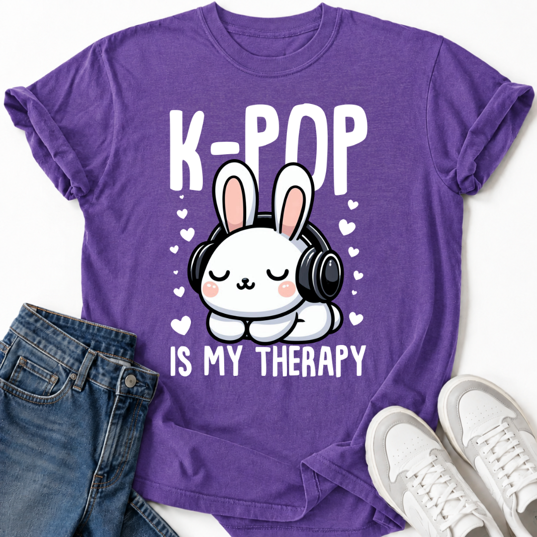 K-POP IS MY THERAPY BUNNY T-SHIRT