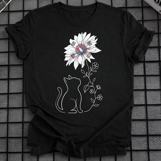 KOREAN HIBISCUS CAT T-SHIRT