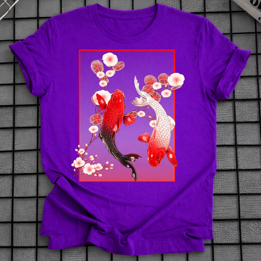 KOI FISH CHERRY BLOSSOM T-SHIRT