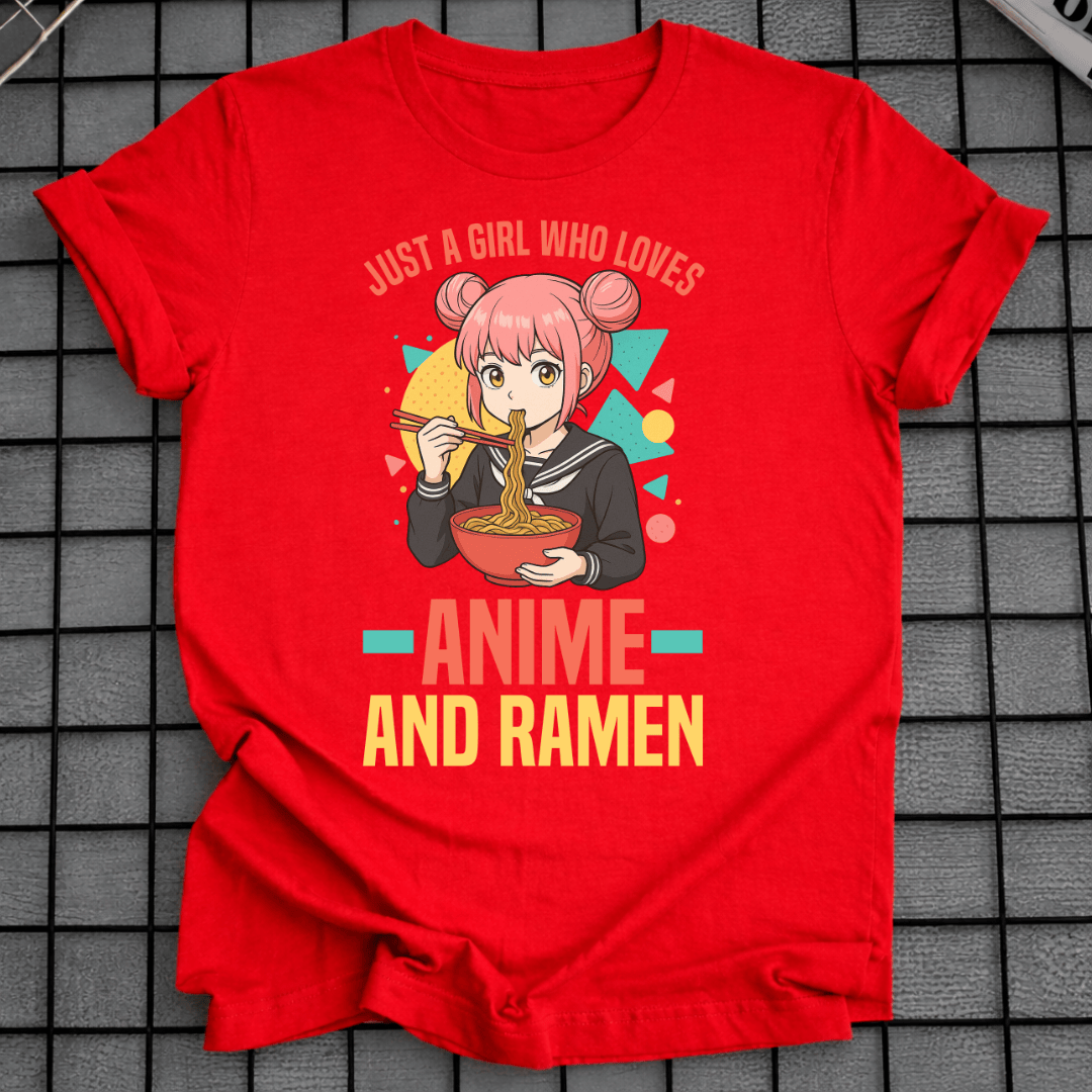 ANIME RAMEN MÄDCHEN T-SHIRT