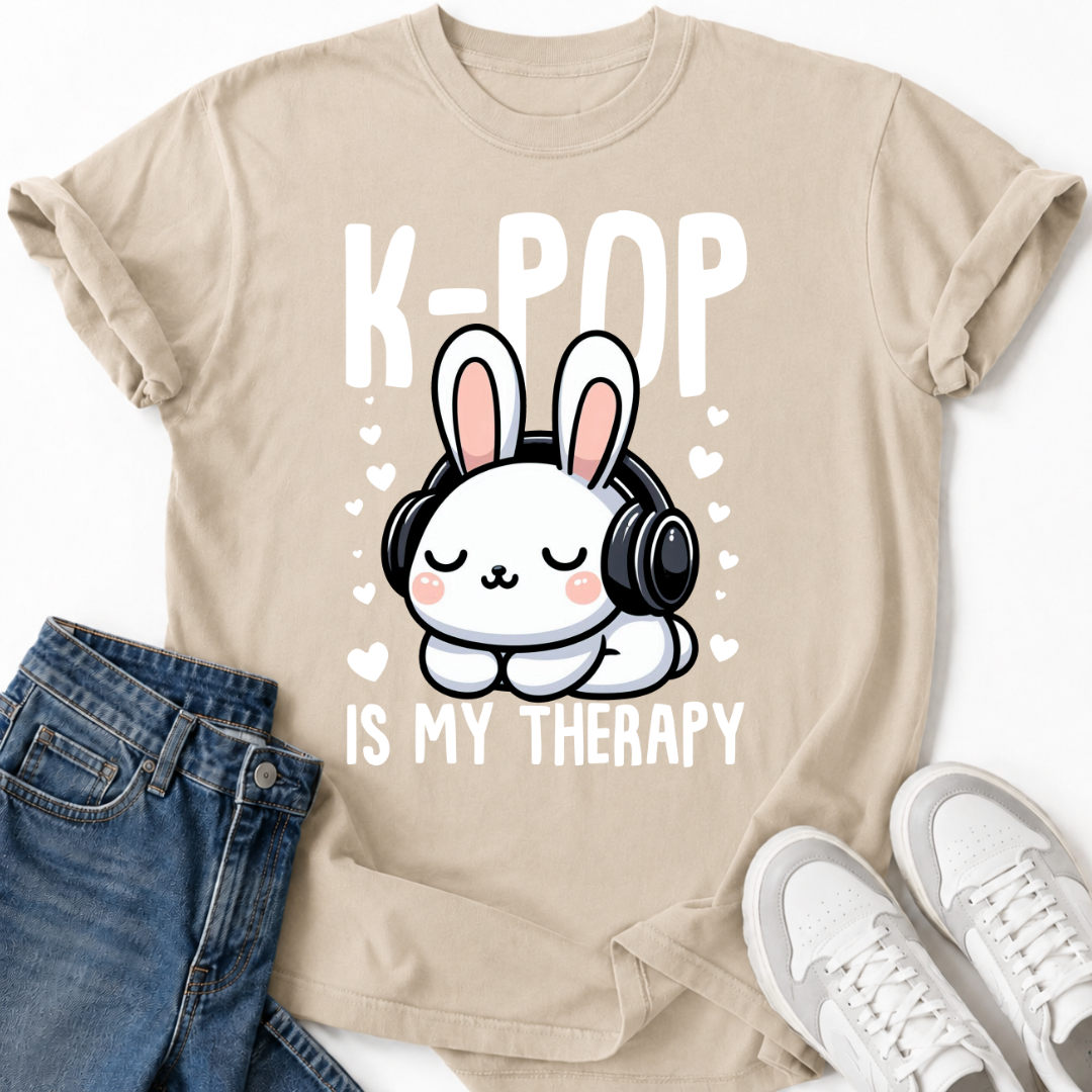 K-POP IS MY THERAPY BUNNY T-SHIRT