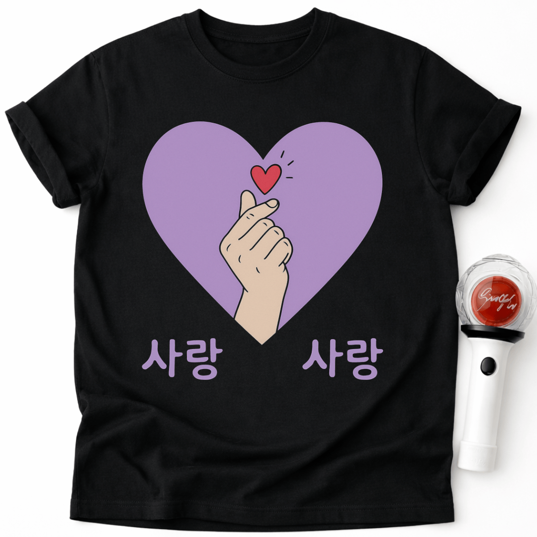 K-POP PURPLE HEART T-SHIRT