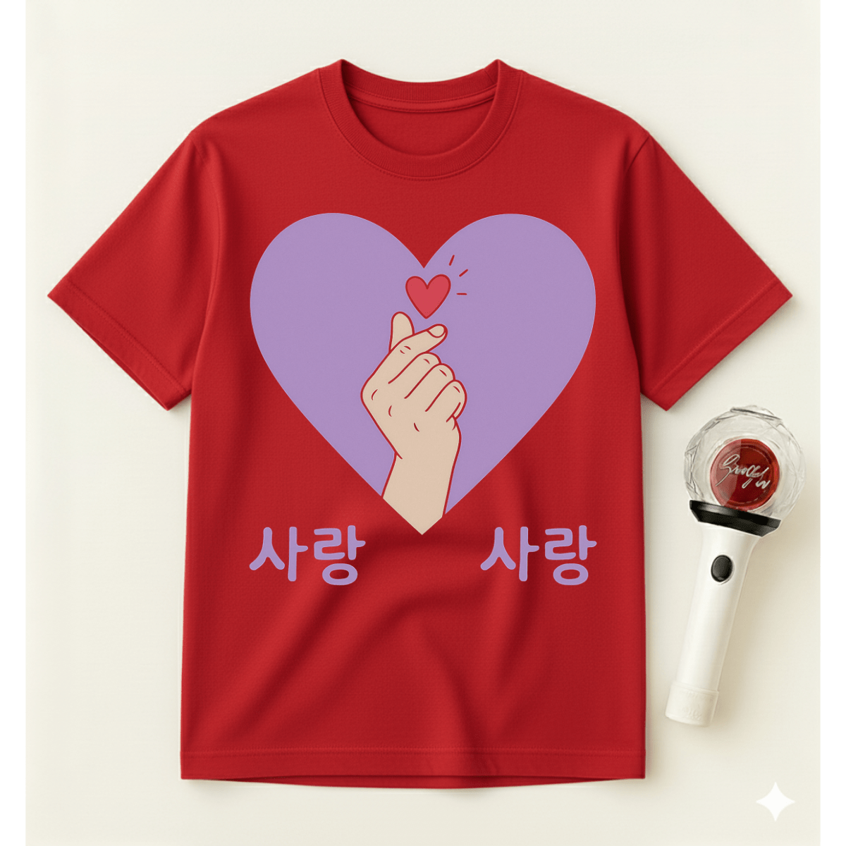 K-POP PURPLE HEART T-SHIRT